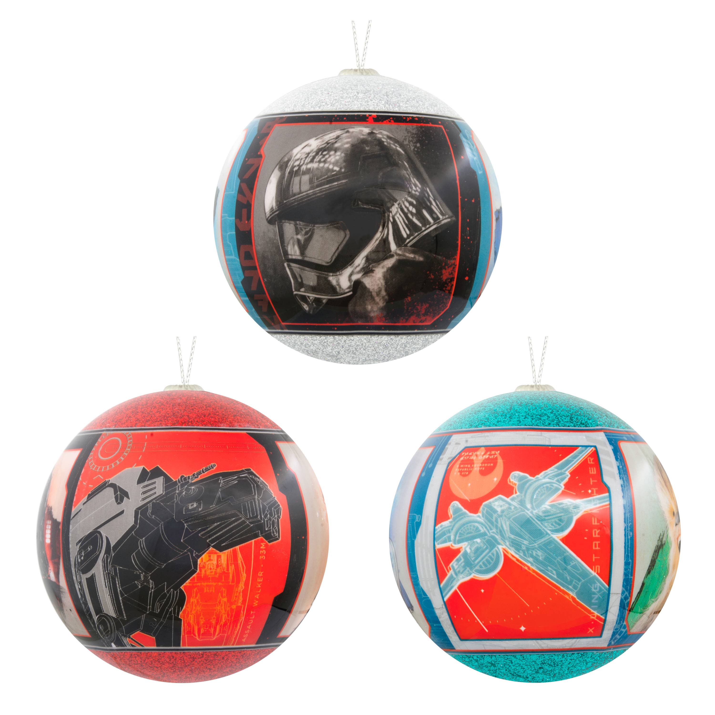 TLJ 3pk Christmas Tree Ornament Set 4