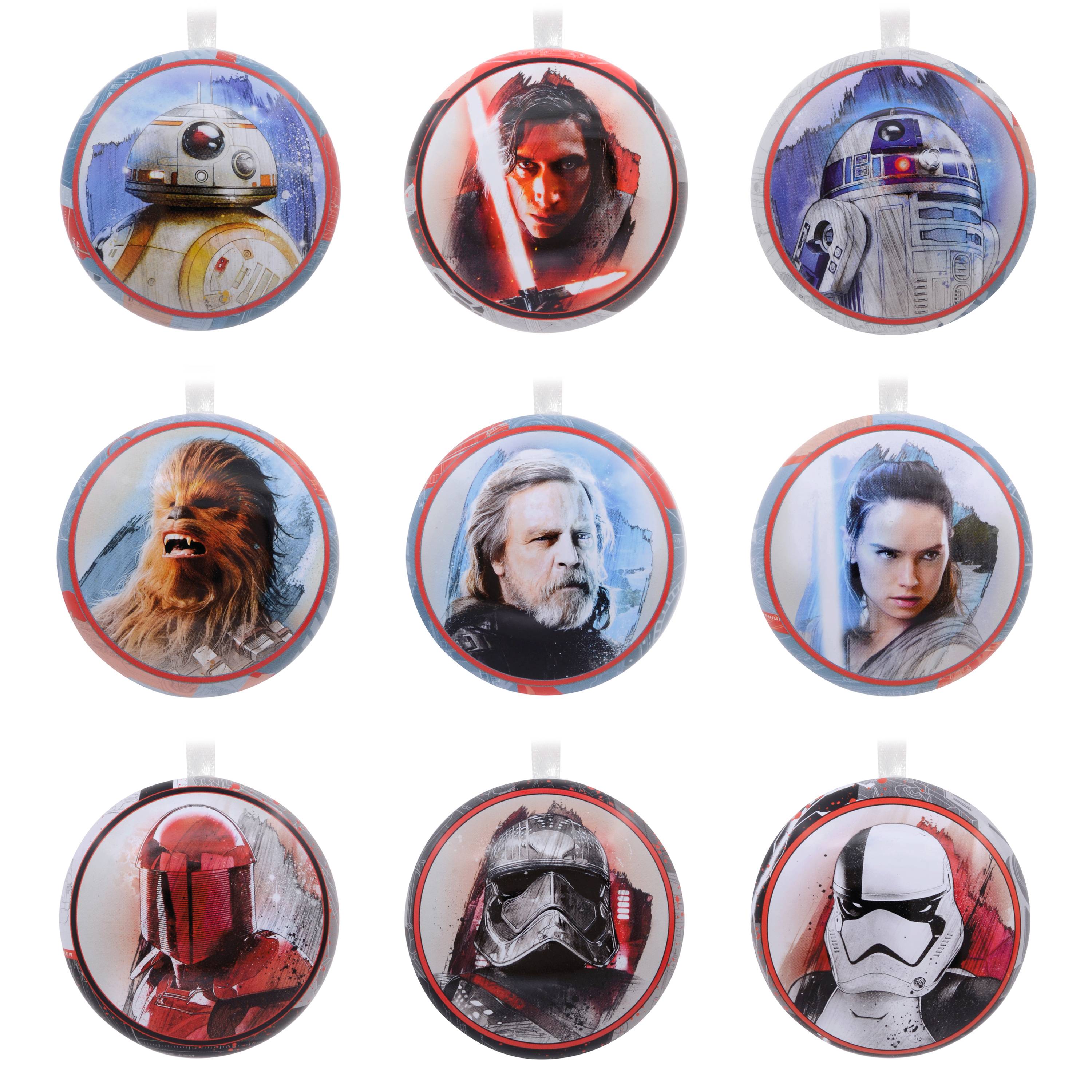 TLJ 9pk Christmas Tree Ornament Set 2