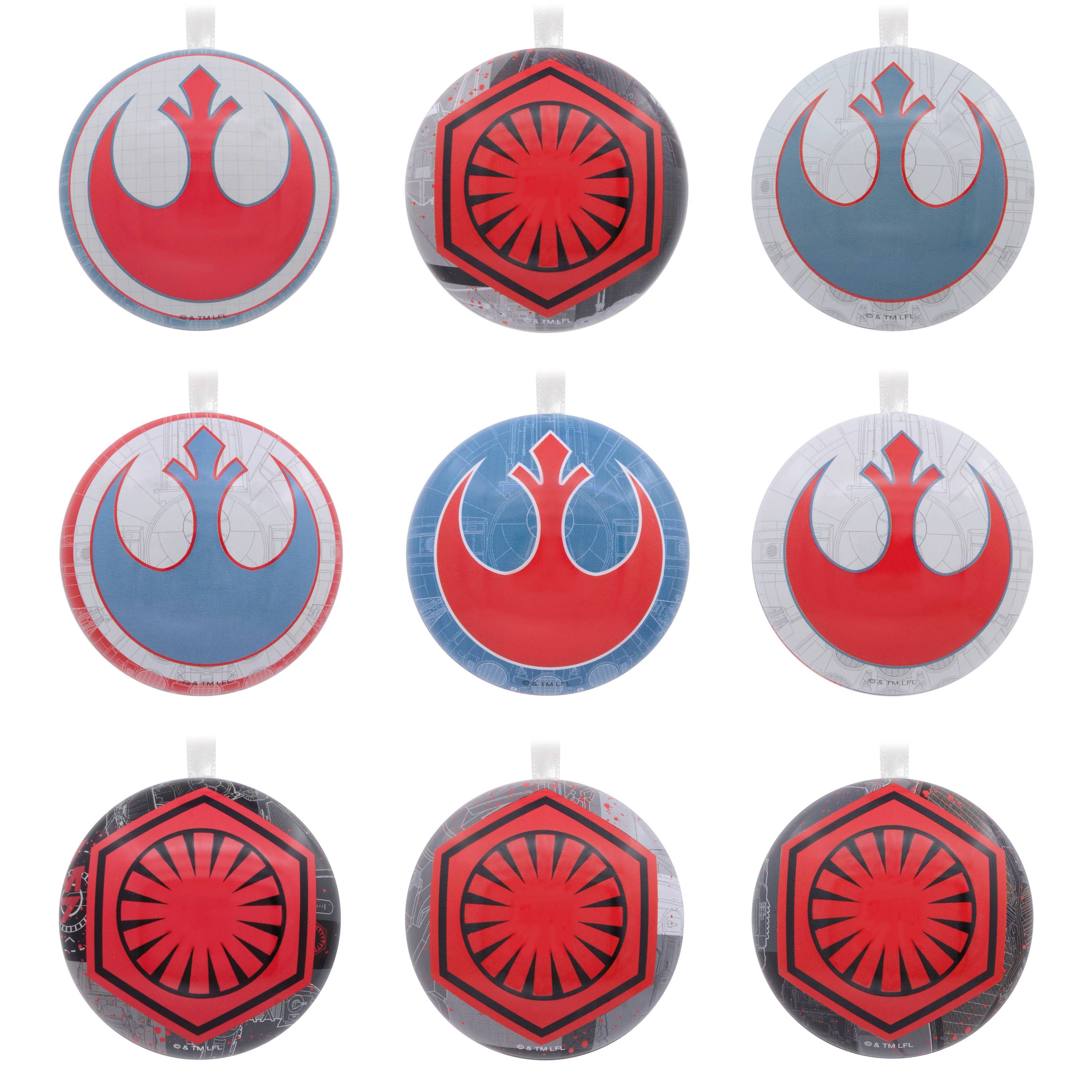 TLJ 9pk Christmas Tree Ornament Set 3