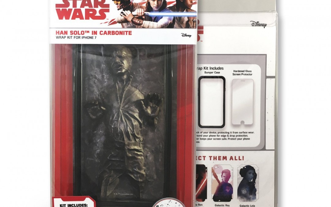 New Last Jedi Han Solo in Carbonite iPhone 7 & 8 Wrap Kit available on Amazon.com