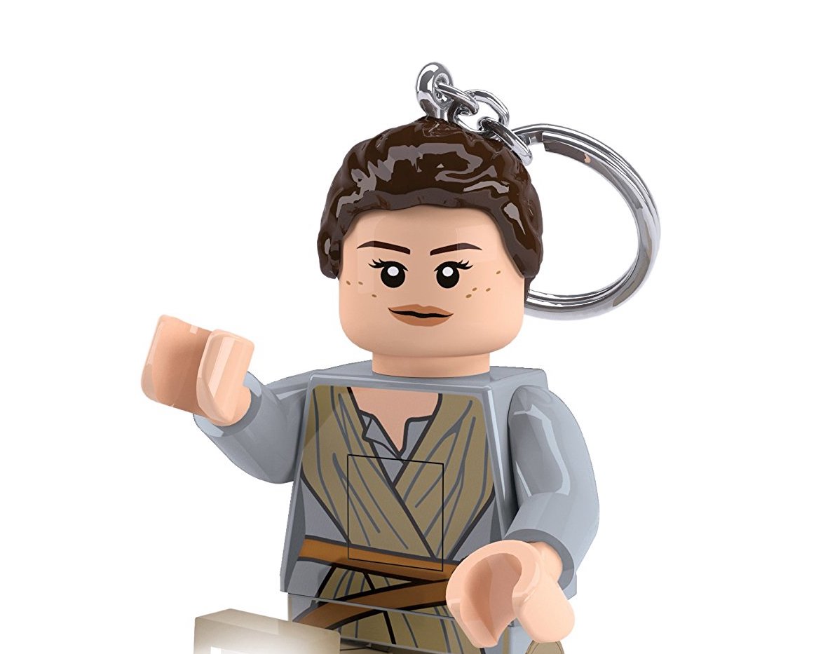 New Last Jedi Lego Rey LED Keychain Flashlight available on Amazon.com