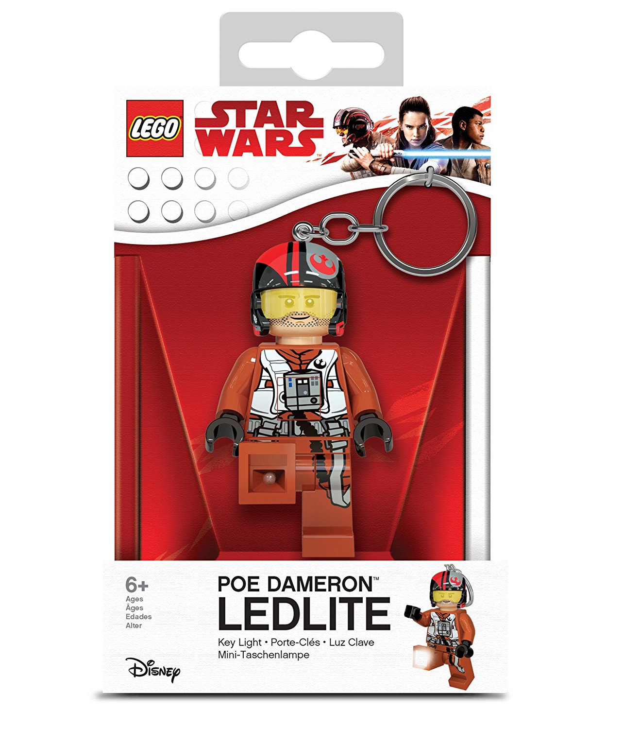 TLJ Lego Poe Dameron LED Keychain Light 1