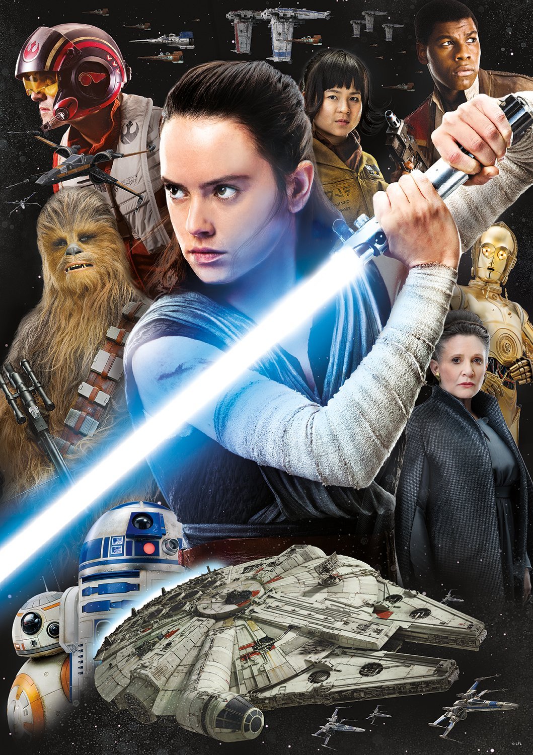 TLJ "Rey and The Resistance" 300 Piece Large Jigsaw Puzzle 2