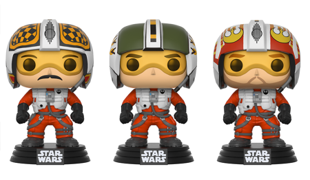 New Star Wars Funko Pop! X-Wing Pilots Bobble Head Toy 3-Pack in stock on Walmart.com