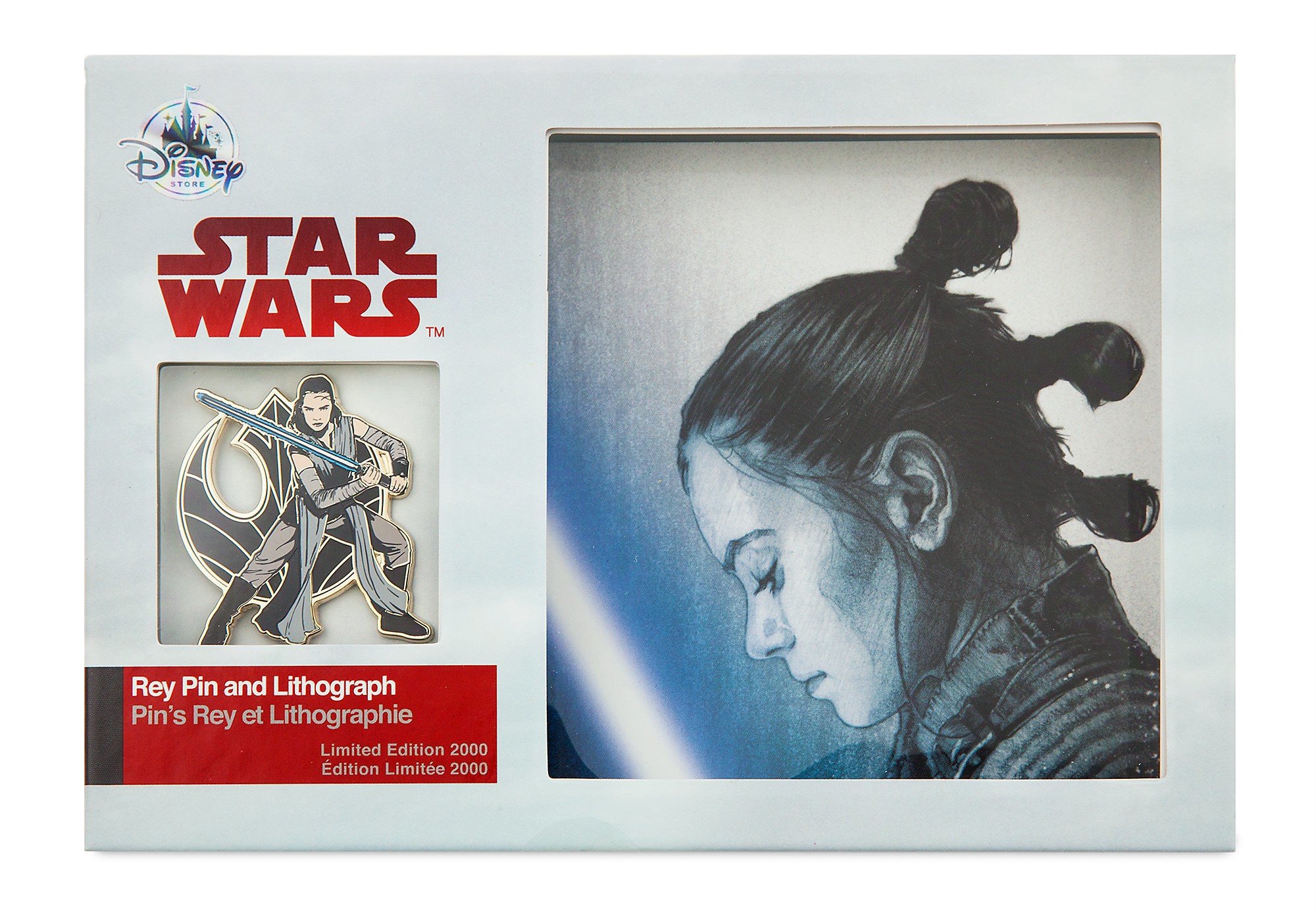 TLJ LE Rey Pin & Lithograph Set 1