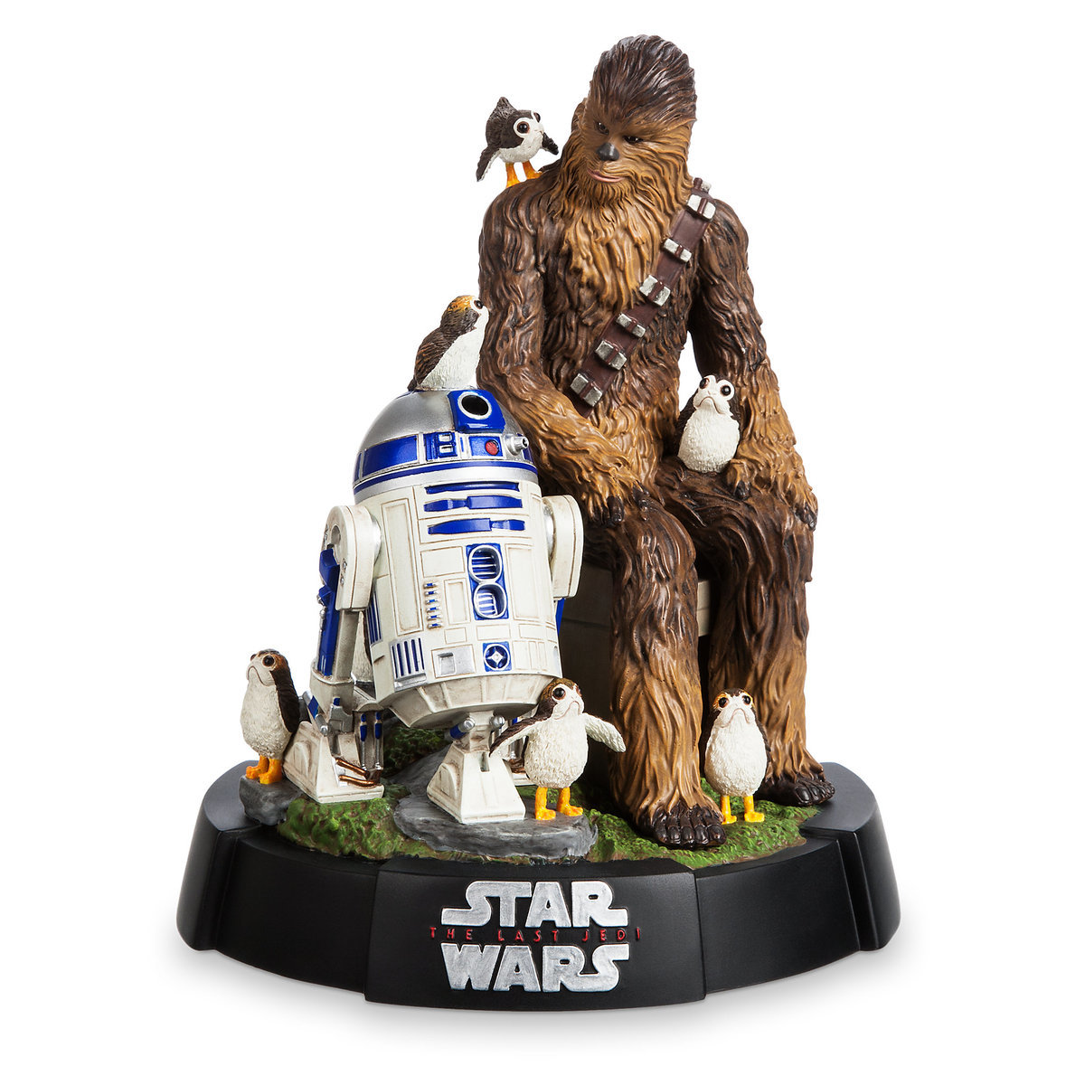 Chewbacca, R2-D2 & Porgs Limited Edition Figurine 1