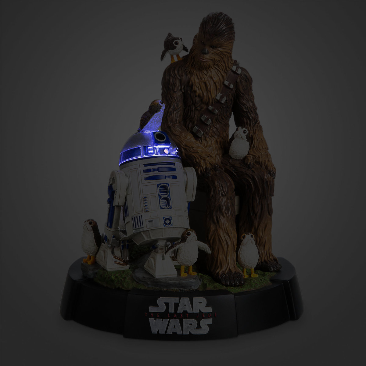 Chewbacca, R2-D2 & Porgs Limited Edition Figurine 3