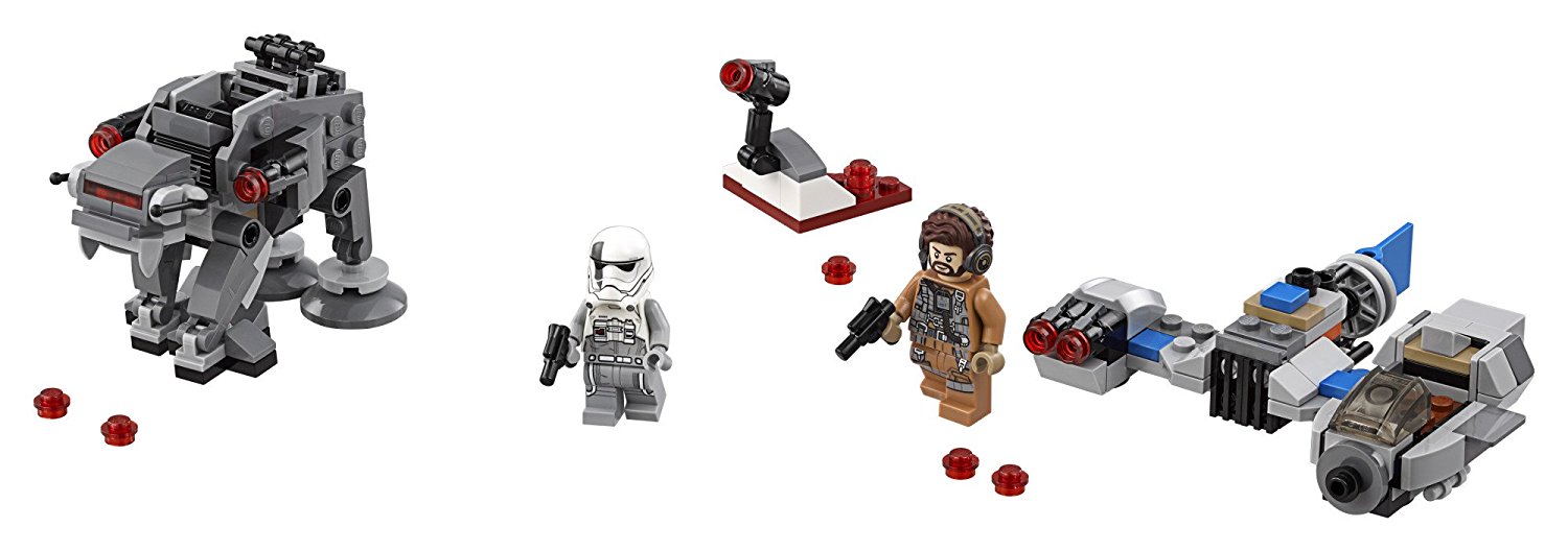 TLJ Ski Speeder vs. First Order Walker Microfighters Lego Set 3