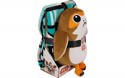New Last Jedi Porg Throw Blanket & Pillow Buddy Set available on Amazon.com