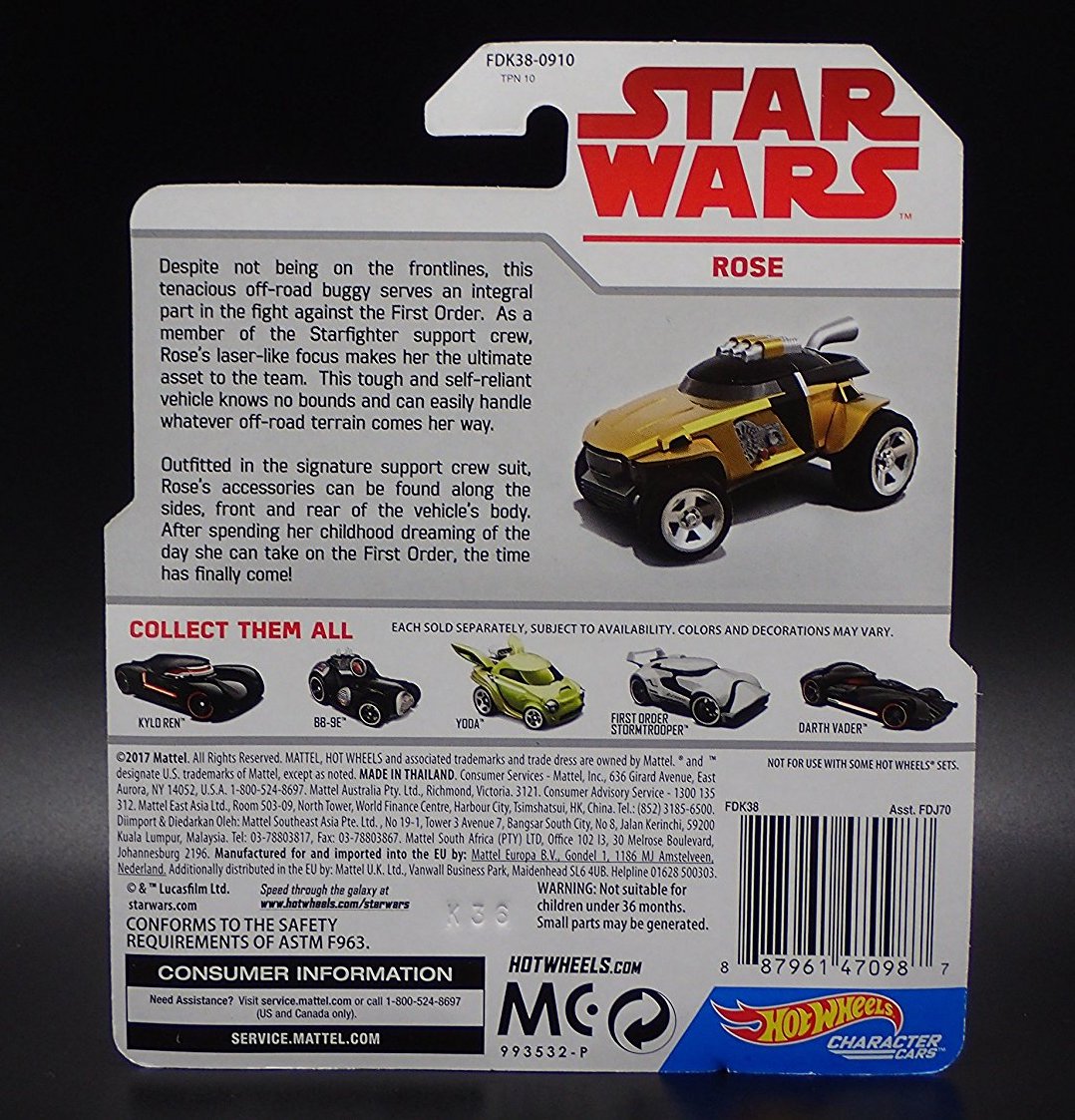 TLJ HW Rose Character Car 2