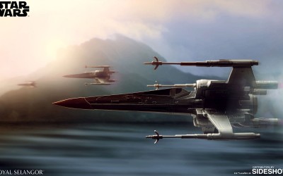 New Last Jedi X-Wing Pewter Statue now available for pre-order on Sideshowtoy.com