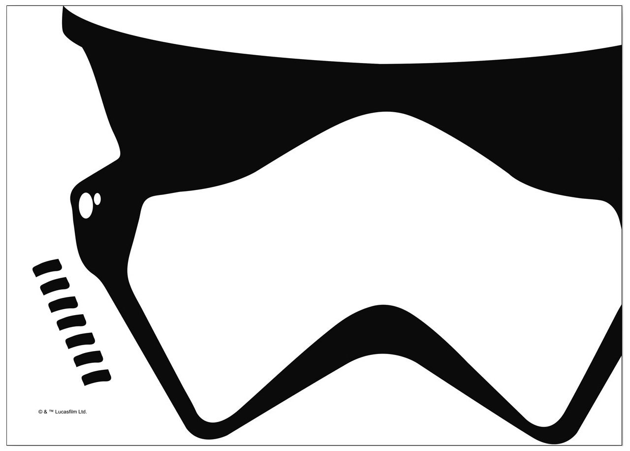 TLJ First Order Stormtrooper Helmet Laptop Wrap 2