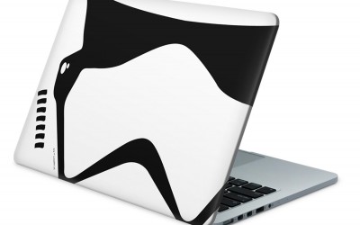 New Last Jedi First Order Stormtrooper Helmet Laptop Wrap available on Amazon.com