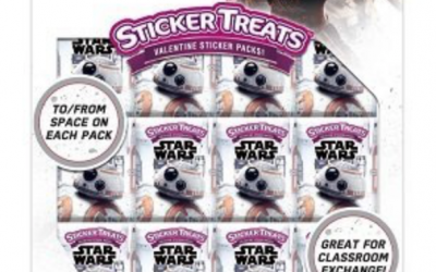 New Last Jedi Valentine's Day Sticker Box Set available on Amazon.com
