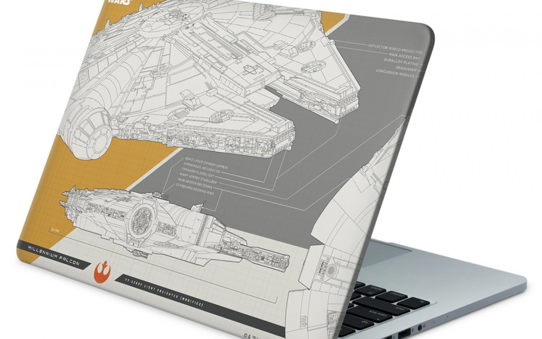 New Last Jedi Millennium Falcon Laptop Wrap available on Amazon.com