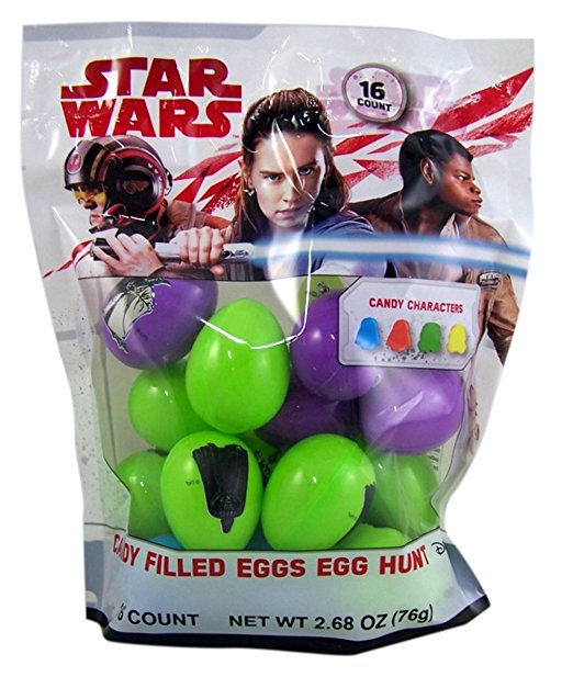 New Last Jedi Candy Filled Easter Eggs Pack available on Amazon.com