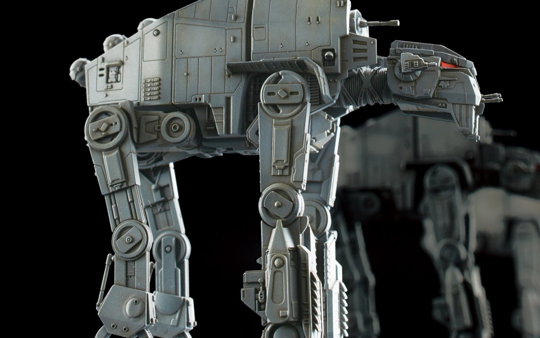New Last Jedi First Order AT-M6 Bandai Vehicle Model Kit available on Amazon.com