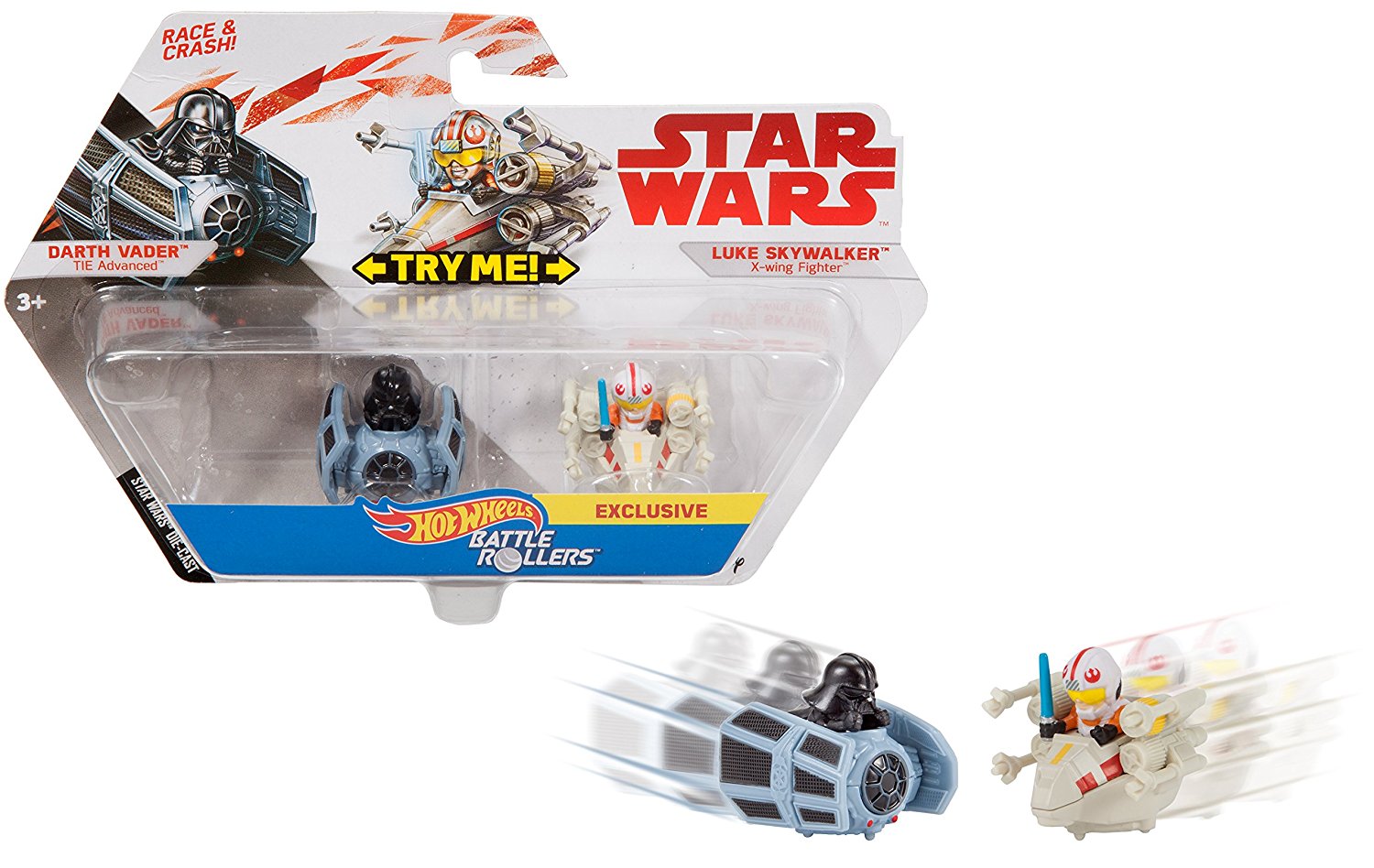 TLJ HW Darth Vader and Luke Skywalker Battle Rollers Vehicle 2-Pack 3