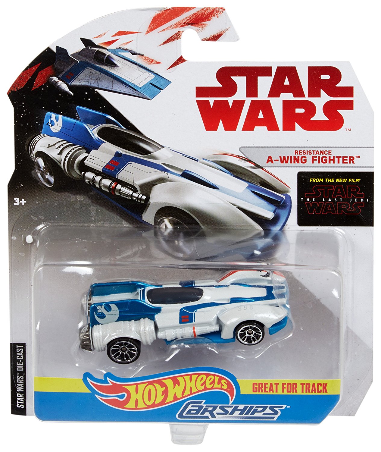 TLJ HW Resistance A-Wing Fighter Vehicle Toy 1