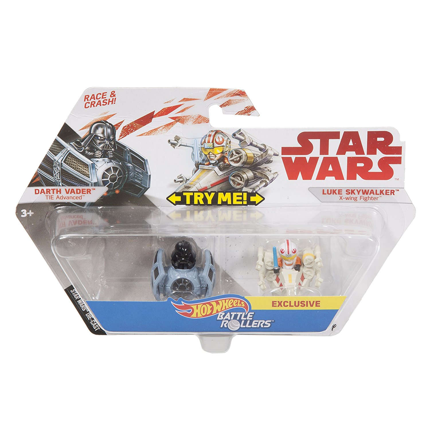 TLJ HW Darth Vader and Luke Skywalker Battle Rollers Vehicle 2-Pack 1