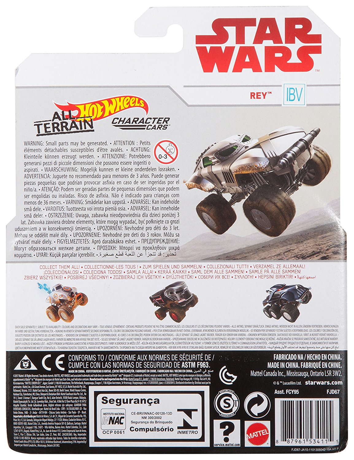 TLJ HW Rey All Terrain Character Car 2