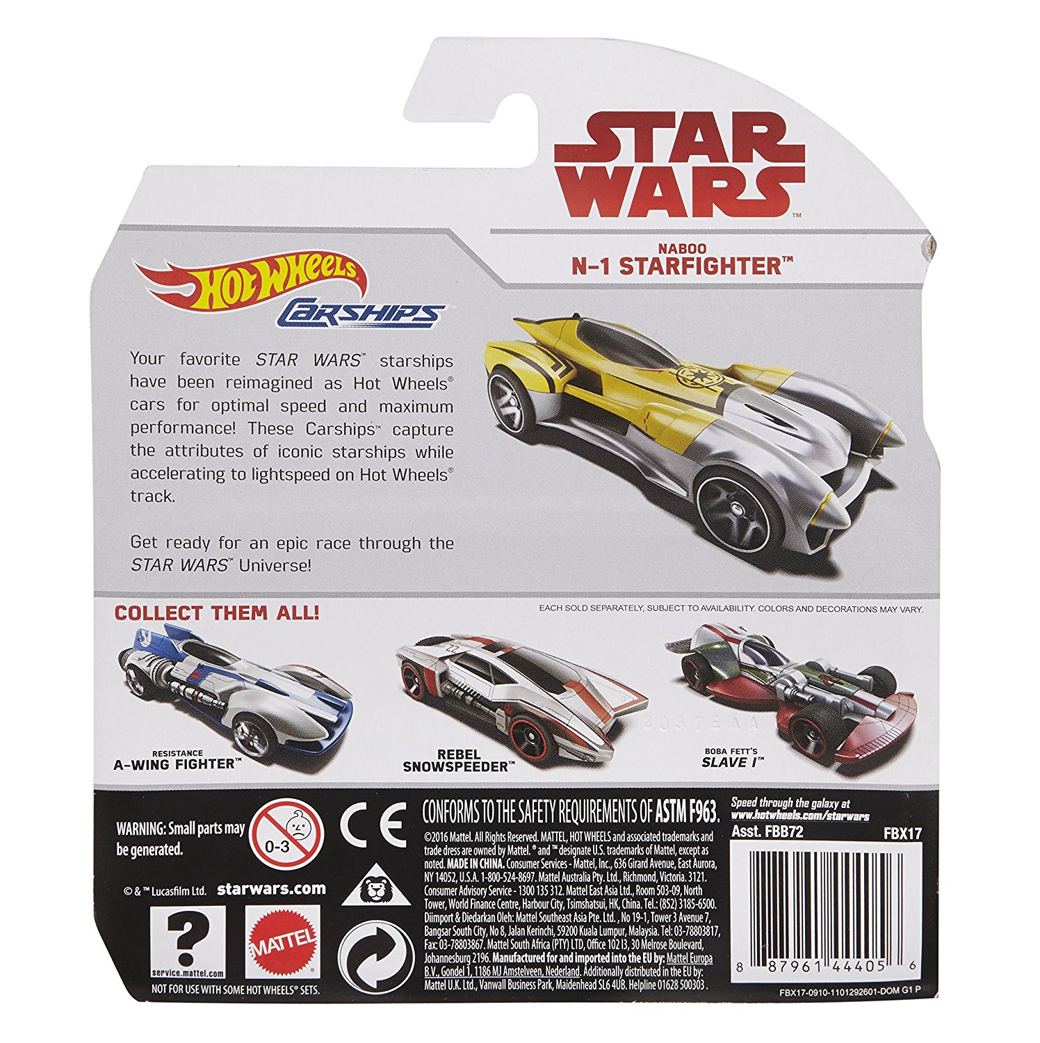 TLJ (TPM) HW Naboo N-1 Starfighter Vehicle Toy 2
