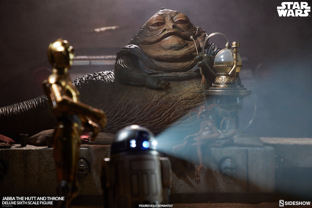 New Return of the Jedi Jabba the Hutt and Throne Deluxe 1/6th scale figure available for pre-order!