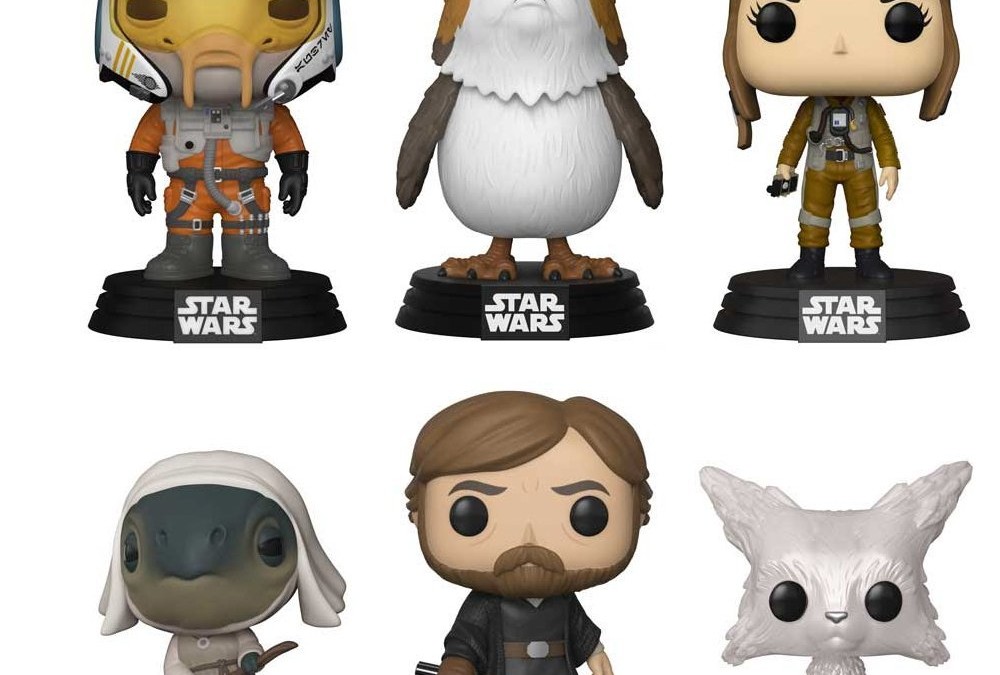 New Last Jedi Funko Pop! Vinyl Bobble Head Toy Set available on Amazon.com