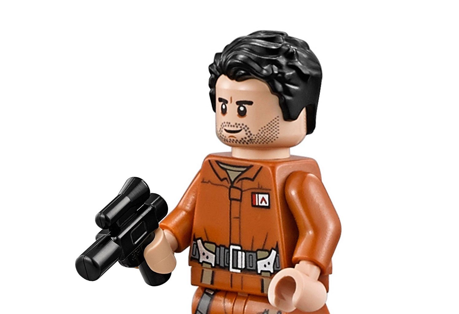 LEGO Star Wars Captain Poe Dameron Minifigure The Last Jedi 75188 Pilot Jumpsuit