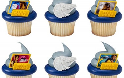 New Solo Movie Character Cupcake Rings 24-Pack available on Amazon.com