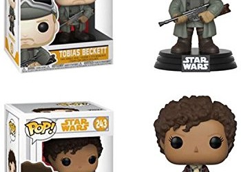 New Solo Movie Tobias Beckett and Val Funko Pop! Bobble Head Toy 2-Pack available on Amazon.com
