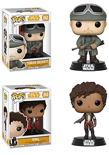 New Solo Movie Tobias Beckett and Val Funko Pop! Bobble Head Toy 2-Pack available on Amazon.com