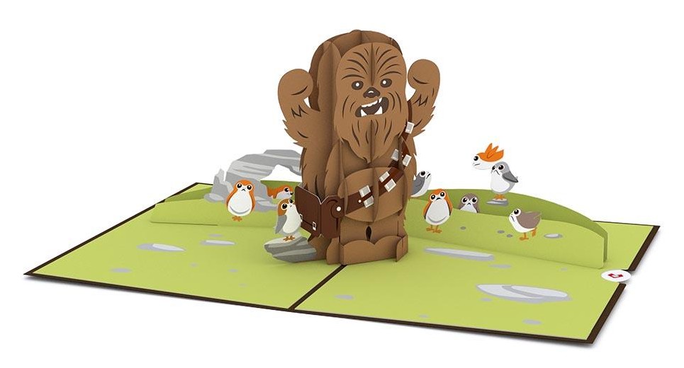 TLJ Chewbacca 3D Card