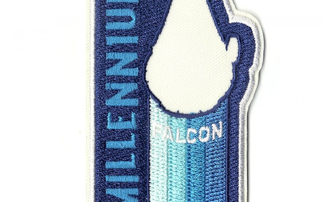 New Solo Movie Millennium Falcon Retro Embroidered Iron-On Patch available on Walmart.com