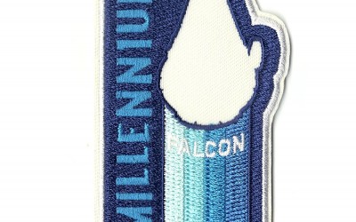 New Solo Movie Millennium Falcon Retro Embroidered Iron-On Patch available on Walmart.com