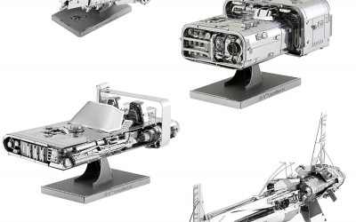 New Solo Movie 3D Metal Model Kit 4-Pack available on Amazon.com
