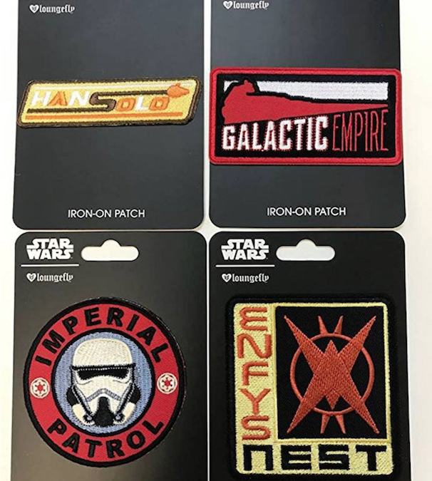 New Solo Movie Embroidered Iron-On Patches 4-Pack available on Amazon.com