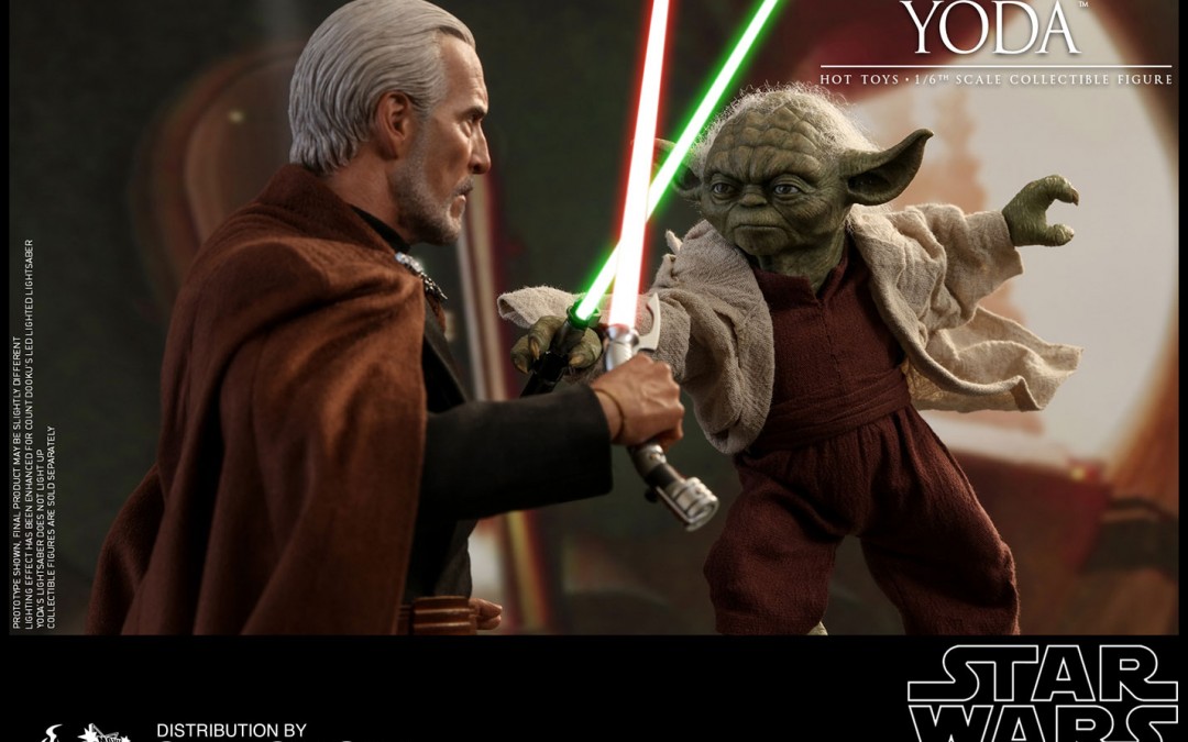 New Attack of the Clones Yoda 1/6th Scale Figure from Hot Toys available for pre-order!