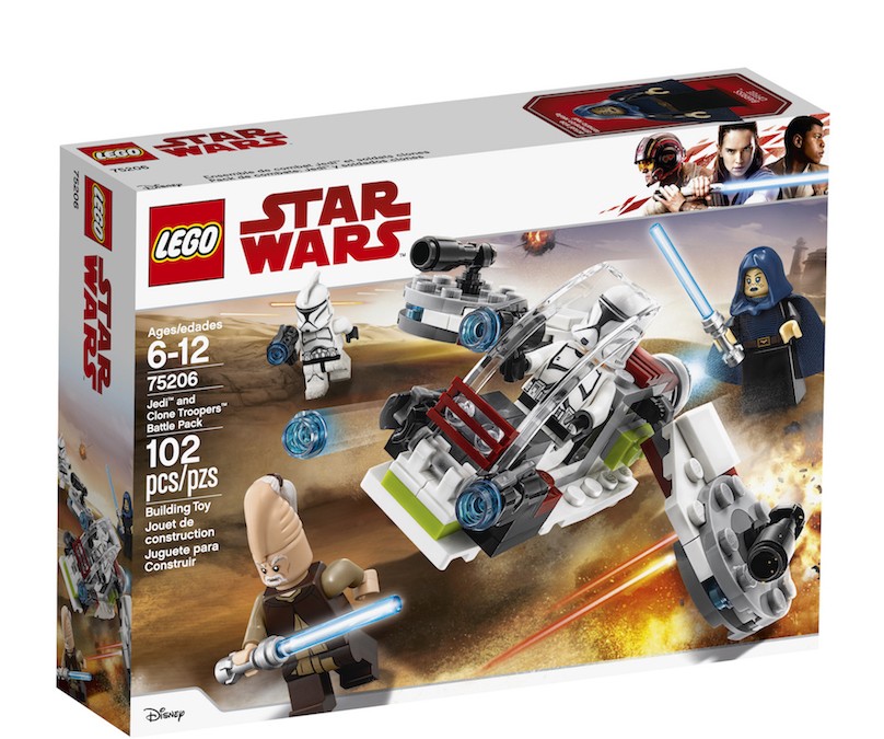 New Last Jedi (Clone Wars) Jedi and Clone Troopers Lego Battle Pack available on Walmart.com