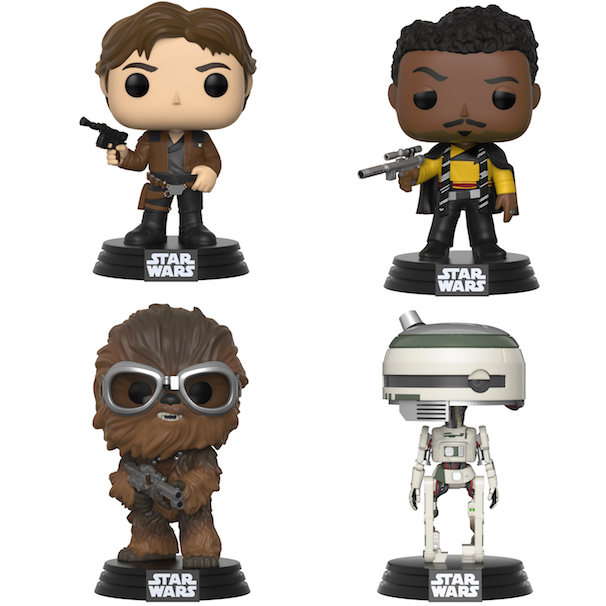 New Solo Movie Funko Pop! Bobble Head Collectors Set 4Pack available
