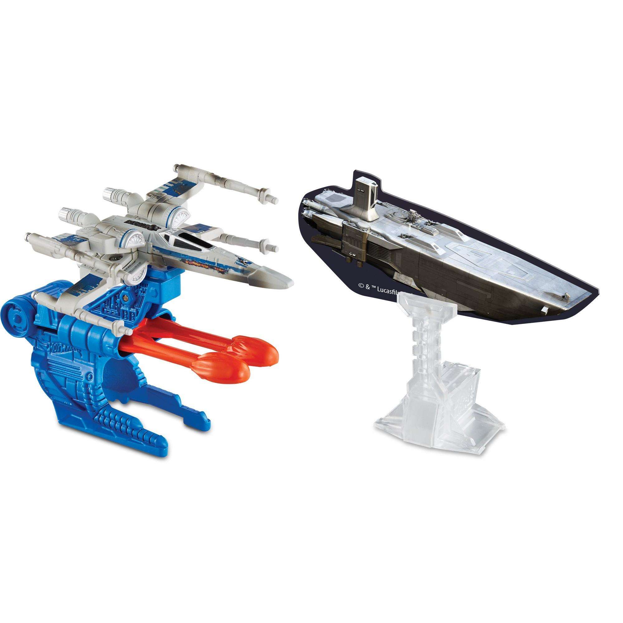 FA Hot Wheels Blast Attack Resistance X-Wing Fighter Starship Set 2