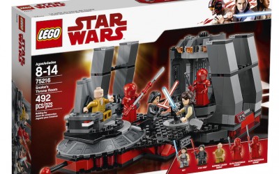New Last Jedi Snoke's Throne Room Lego Set available on Walmart.com