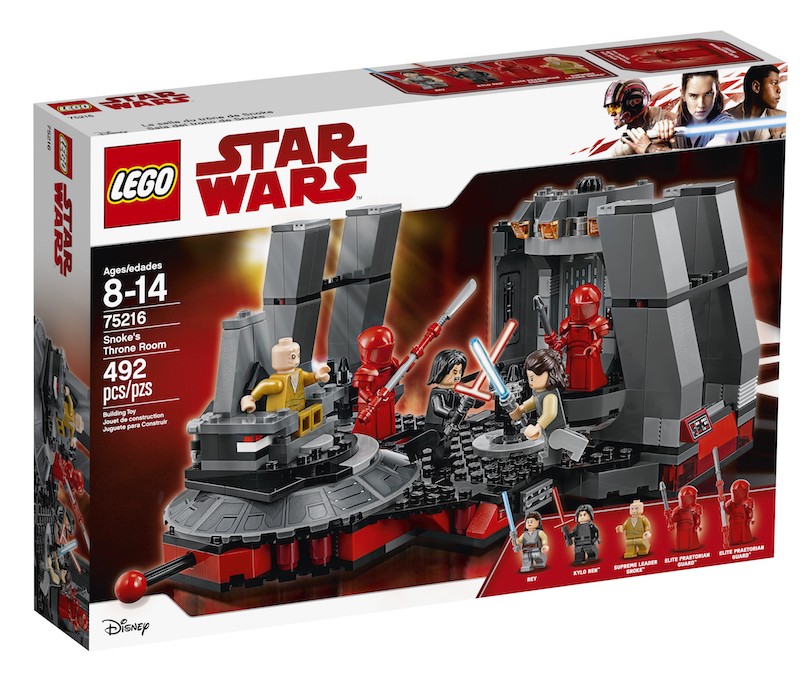 New Last Jedi Snoke's Throne Room Lego Set available on Walmart.com