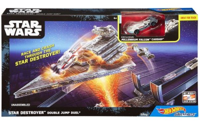 New Rogue One Hot Wheels Star Destroyer Double Jump Duel Track Set available on Walmart.com