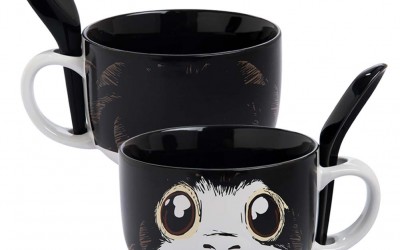 New Last Jedi Porg Ceramic Mug & Spoon Box Set available on Walmart.com