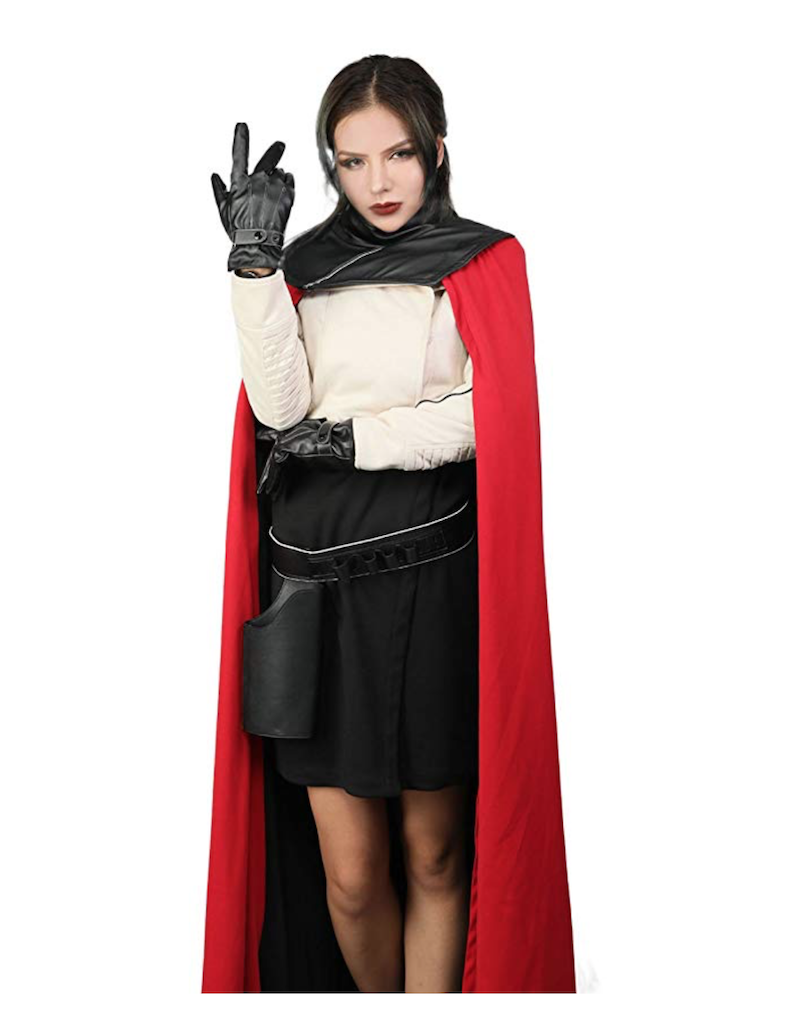 Solo: ASWS Women's Qi'ra Costume with Cape Outfit Suit