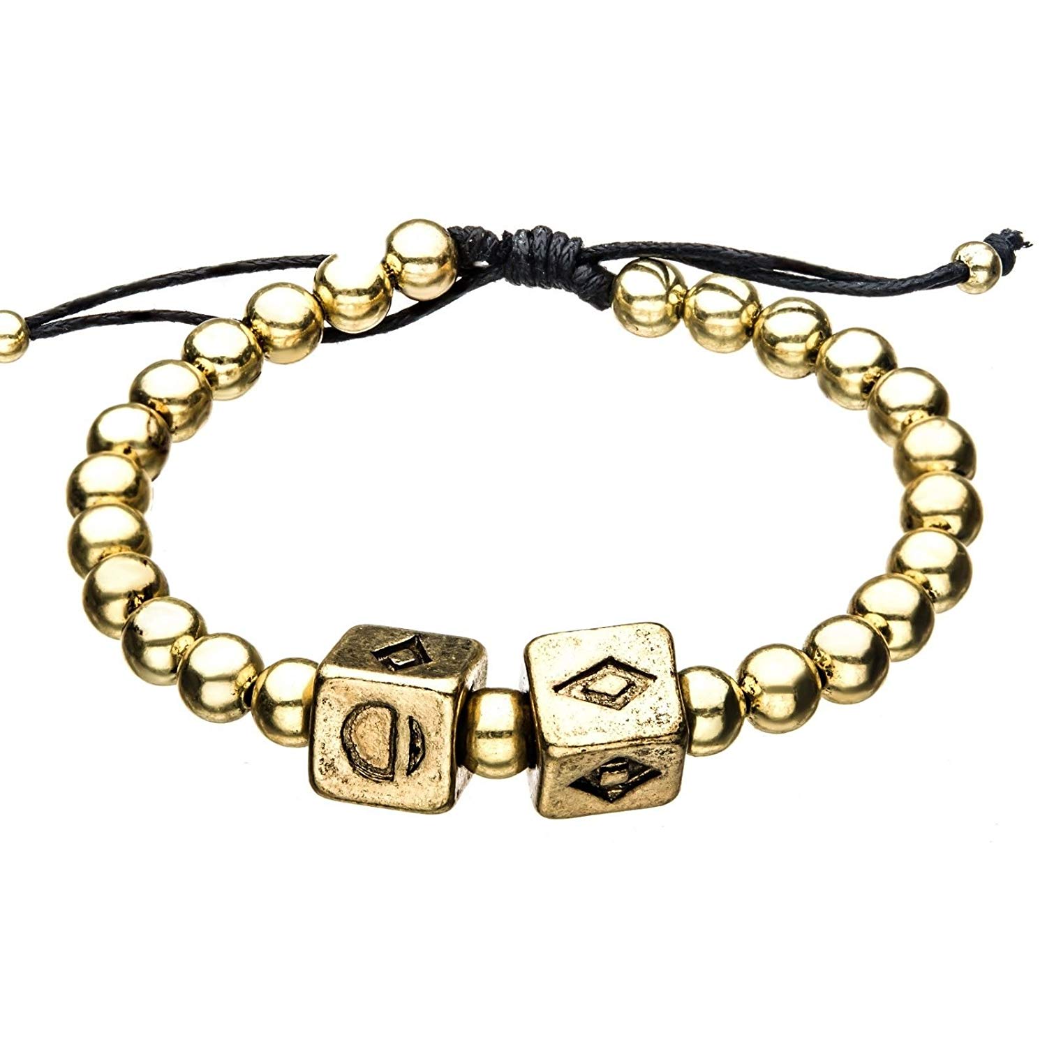 Solo: ASWS Gold Dice Symbol Charm Bracelet