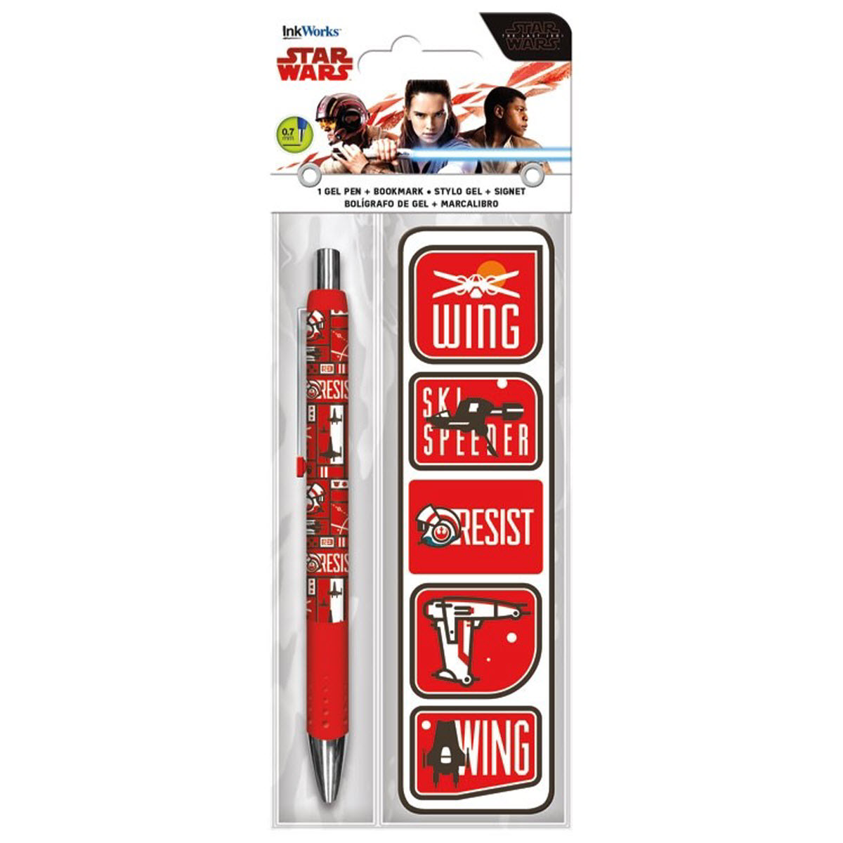 TLJ Gel Pen and Bookmark Pack