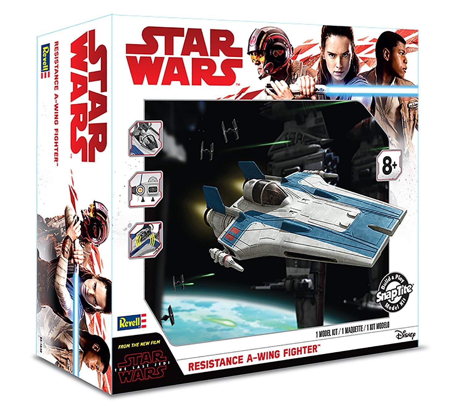 TLJ Snap-Tite Build and Play Resistance A-wing Fighter Model Kit 1