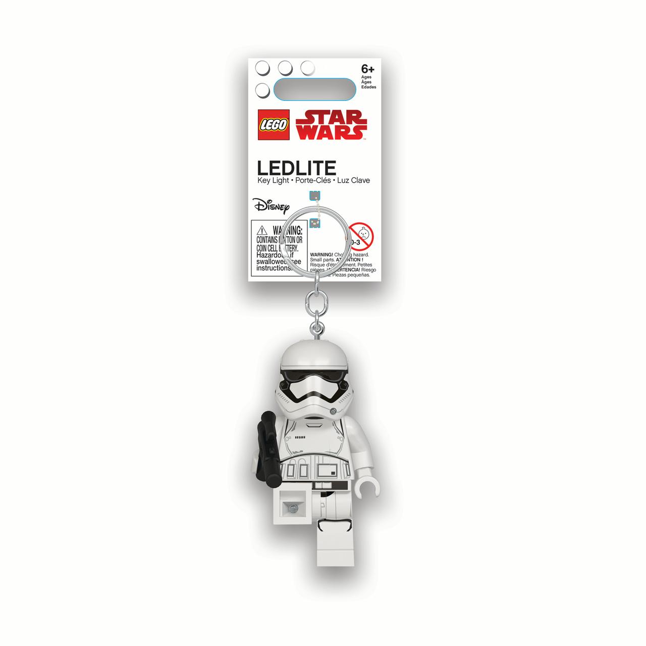 TLJ Lego First Order Stormtrooper with Blaster Key Light 1